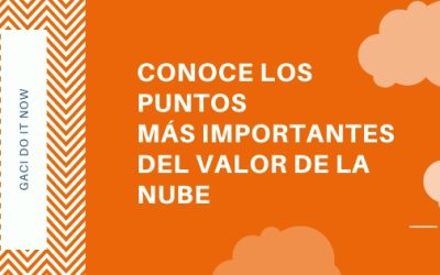 Conoce los puntos del valor en la Nube
