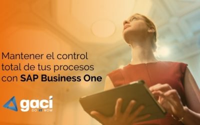 Mantener el control total de tus procesos con SAP Business One
