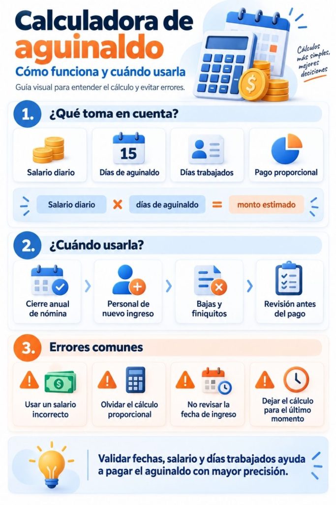 infografia calculadora de aguinaldo