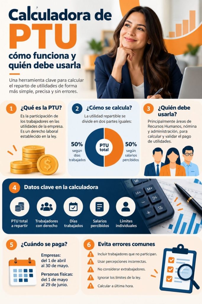 infografia calculadora de ptu